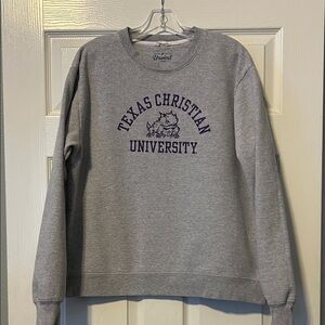 Rewind Gray Texas Christian University Sweater
